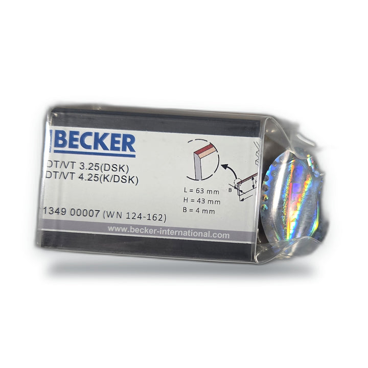 Carbon Vane Set for Becker T 3.25 / 4.25 (Set of 7) - carbon vane set, genuine Becker part 90134900007