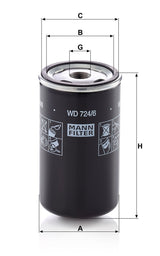 WD 724/6 dimensions