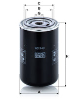 WD 940 dimensions