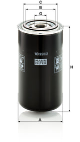 WD 950/2 dimensions