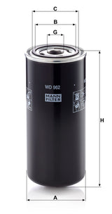 WD 962 dimensions